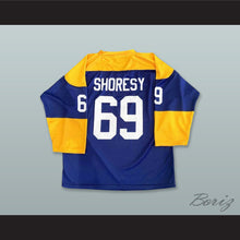 Load image into Gallery viewer, Shoresy 69 Letterkenny Shamrocks Royal Blue Hockey Jersey