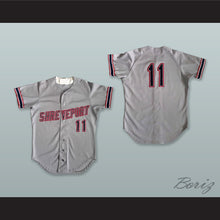 Load image into Gallery viewer, Shreveport Captains 11 Gray Baseball Jersey