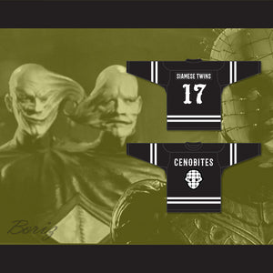 Siamese Twins 17 Cenobites Black Hockey Jersey Hellraiser Series