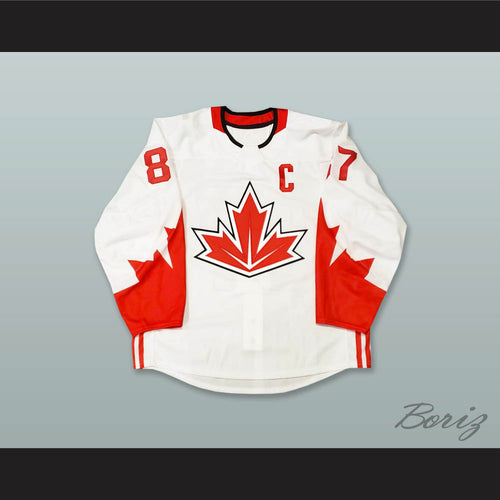 Sidney Crosby 87 Canada National Team White Hockey Jersey