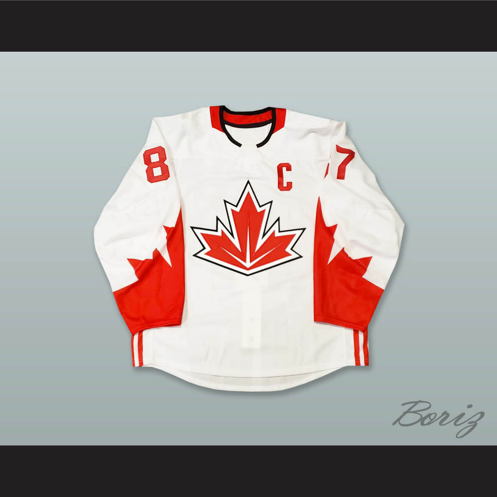 Sidney Crosby 87 Canada National Team White Hockey Jersey