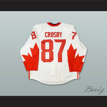 Load image into Gallery viewer, Sidney Crosby 87 Canada National Team White Hockey Jersey