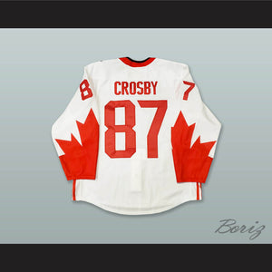 Sidney Crosby 87 Canada National Team White Hockey Jersey