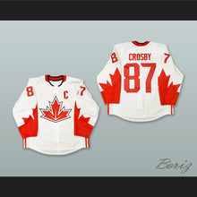 Load image into Gallery viewer, Sidney Crosby 87 Canada National Team White Hockey Jersey