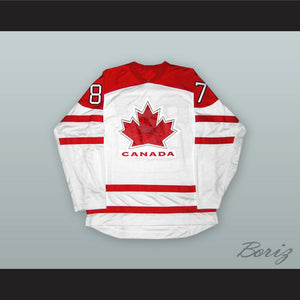 Sidney Crosby 87 Canada White Hockey Jersey