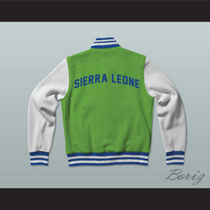 Sierra Leone Varsity Letterman Jacket-Style Sweatshirt
