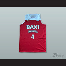 Load image into Gallery viewer, Siim-Sander Vene 4 Basquet Manresa Spain Red Basketball Jersey