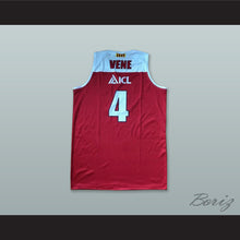 Load image into Gallery viewer, Siim-Sander Vene 4 Basquet Manresa Spain Red Basketball Jersey