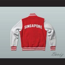 Load image into Gallery viewer, Singapore Varsity Letterman Jacket-Style Sweatshirt