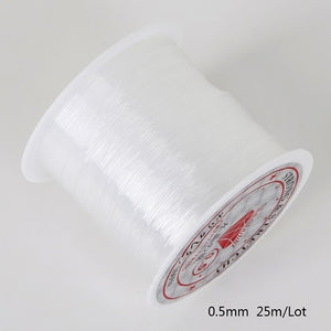 Size 0.2mm/0.25mm/0.3mm/0.35mm/0.4mm/0.45mm/0.5mm/0.6mm Non-Stretch Fish Line Wire Nylon String Beading Cord Thread For Jewelry