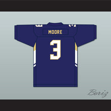 Load image into Gallery viewer, Skyy Moore 3 Shady Side Academy Bulldogs Navy Blue Football Jersey 2