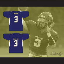 Load image into Gallery viewer, Skyy Moore 3 Shady Side Academy Bulldogs Navy Blue Football Jersey 2