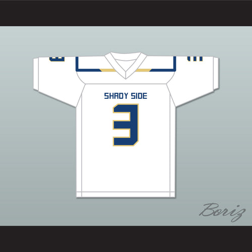 Skyy Moore 3 Shady Side Academy Bulldogs White Football Jersey 1