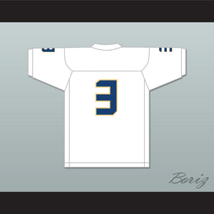 Skyy Moore 3 Shady Side Academy Bulldogs White Football Jersey 1