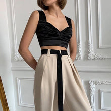 Load image into Gallery viewer, Slim White Crop Tops Women Camisole Summer Fashion  Casual Sleeveless Tee Shirts Elegant Tank Top Mujer