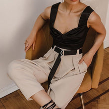 Load image into Gallery viewer, Slim White Crop Tops Women Camisole Summer Fashion  Casual Sleeveless Tee Shirts Elegant Tank Top Mujer