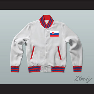 Slovakia Varsity Letterman Jacket-Style Sweatshirt