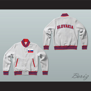 Slovakia Varsity Letterman Jacket-Style Sweatshirt