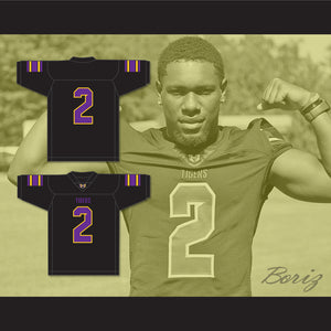 Snoop Conner 2 Hattiesburg High School Tigers Black Football Jersey 1