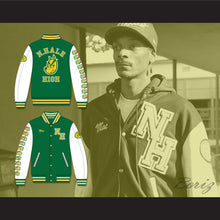 Load image into Gallery viewer, Mac Johnson N. Hale High School Green Deluxe Varsity Letterman Jacket-Style Sweatshirt