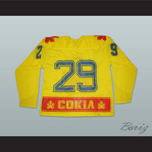 Load image into Gallery viewer, Sokil Kyiv Falcon Hockey Club Ukraine Yellow Hockey Jersey