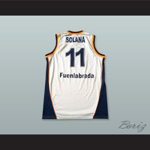 Load image into Gallery viewer, Solana 11 Baloncesto Fuenlabrada White Basketball Jersey
