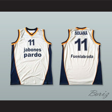 Load image into Gallery viewer, Solana 11 Baloncesto Fuenlabrada White Basketball Jersey