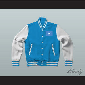 Somalia Varsity Letterman Jacket-Style Sweatshirt