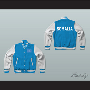 Somalia Varsity Letterman Jacket-Style Sweatshirt