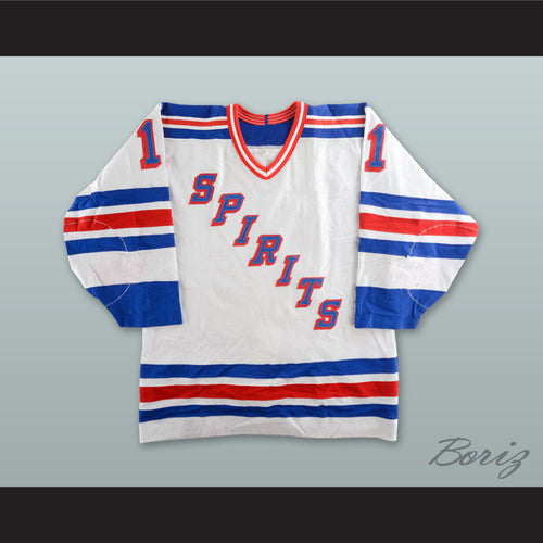 Soren True 11 Flint Spirits White Hockey Jersey