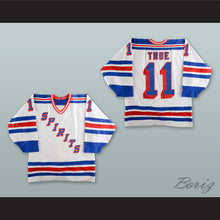 Load image into Gallery viewer, Soren True 11 Flint Spirits White Hockey Jersey