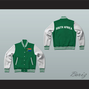 South Africa Varsity Letterman Jacket-Style Sweatshirt