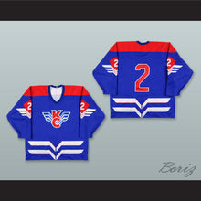 Load image into Gallery viewer, Soviet Wings Blue Hockey Jersey
