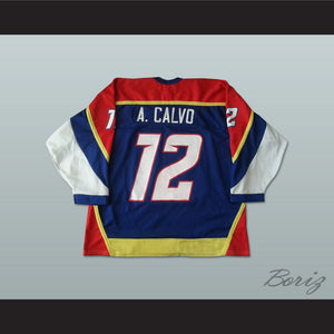 Alejandro Calvo 12 Spain Hockey Jersey