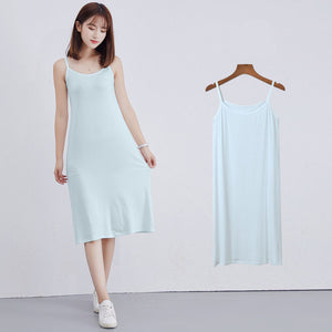 Spring Casual White Camis Maxi Women's Dress New Sleeveless High Waist Grey Feminine Clothing Summer Fashion Black Women Dresses