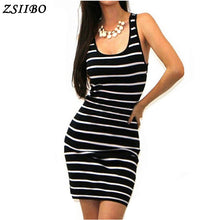Load image into Gallery viewer, Spring Summer autumn women Casual long Short Sleeve Striped Sexy O-Neck Femme Ladies mini dress drop shipping