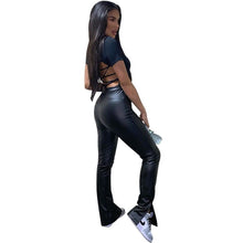 Load image into Gallery viewer, Spring Women Pu Leather Pants Black Sexy Stretch Bodycon Trousers High Waist Long Casual Pencil S-3XL Winter