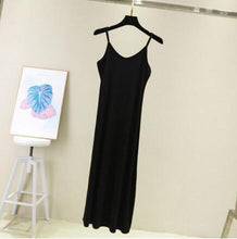 Load image into Gallery viewer, Spring summer 2020 Woman Tank Dress Casual Modal Sexy Camisole Elastic Female Home Beach Dresses v-neck camis sexy dress