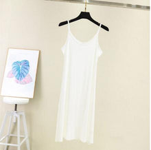 Load image into Gallery viewer, Spring summer 2020 Woman Tank Dress Casual Modal Sexy Camisole Elastic Female Home Beach Dresses v-neck camis sexy dress