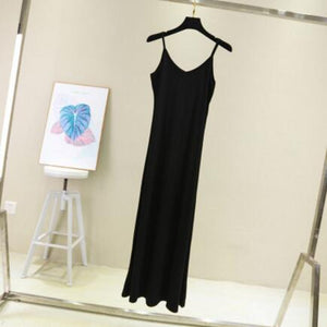 Spring summer 2020 Woman Tank Dress Casual Modal Sexy Camisole Elastic Female Home Beach Dresses v-neck camis sexy dress