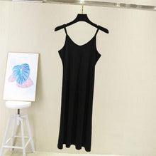 Load image into Gallery viewer, Spring summer 2020 Woman Tank Dress Casual Modal Sexy Camisole Elastic Female Home Beach Dresses v-neck camis sexy dress