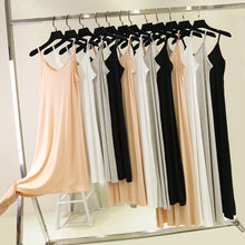 Load image into Gallery viewer, Spring summer 2020 Woman Tank Dress Casual Modal Sexy Camisole Elastic Female Home Beach Dresses v-neck camis sexy dress