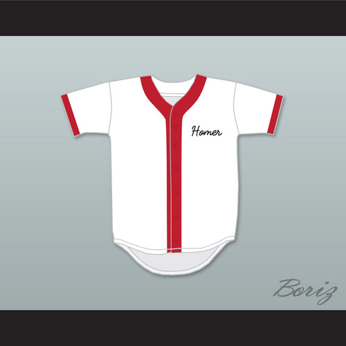 Homer Simpson 20 Springfield Nuclear Power Plant Softball Team Baseball Jersey