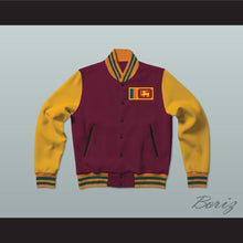 Load image into Gallery viewer, Sri Lanka Varsity Letterman Jacket-Style Sweatshirt