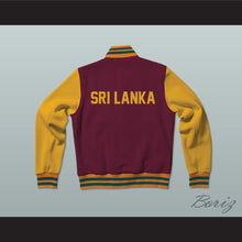 Load image into Gallery viewer, Sri Lanka Varsity Letterman Jacket-Style Sweatshirt
