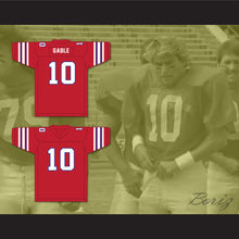 Load image into Gallery viewer, Stan Gable 10 Adams College Atoms Red Football Jersey Revenge of the Nerds