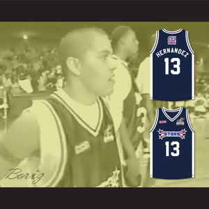 Jay Hernandez 13 Stars Basketball Jersey Rock N' Jock All Star Jam 2002