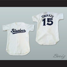 Load image into Gallery viewer, Stealers Button-Down White Baseball Jersey