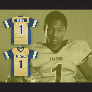 Stefon Diggs 1 Our Lady of Good Counsel High School Falcons Gold Football Jersey