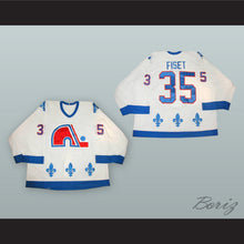 Load image into Gallery viewer, Stephane Fiset 35 Quebec Nordiques White Hockey Jersey
